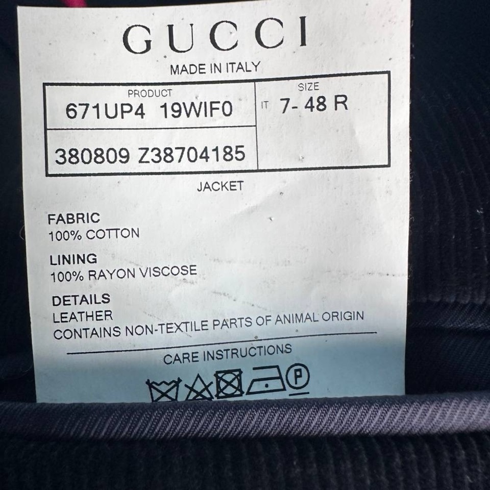 Gucci Single-Breasted Velvet Blazer sport coat 48R - Picture 6 of 14